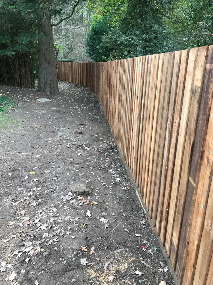 Close board fencing